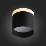 ST102.402.09 Светильник потолочный Черный LED 1*9W 3000K 702Lm Ra>80 120° IP20 D79xH75 170-240V