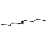8187/8C COMFI LN26 249 черный, металл Люстра потолочная LED GX53 8*7W 220V SANATA