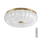 7719/48L PIKO LED SN 567 Светильник металл/стекло/прозрачный/золотой LED 48Вт 3000-6500K D400 IP20 пульт ДУ TESORO