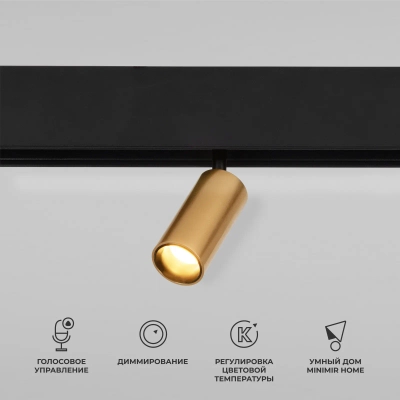 Slim Magnetic Умный трековый светильник 5W 2700-6500K Dim Cantors латунь 85071/01