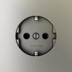VLS040104 Розетка встраиваемая VOLTUM S70 с заземлением 16А, (шелк). (ТМ Maytoni)