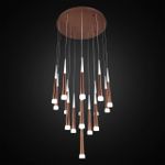 Citilux Вегас CL227163 LED Люстра каскадная Коричневая