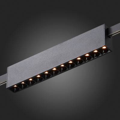 ST816.406.12 Магнитный трековый светильник FARM Черный LED 1*12W 3000K 609Lm Ra90 40 IP20 L232xW24xH48,5 24V