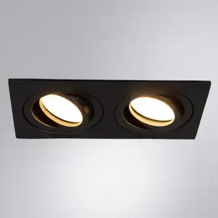 Точечный встраиваемый светильник Arte Lamp TARF A2168PL-2BK, 2хGU10