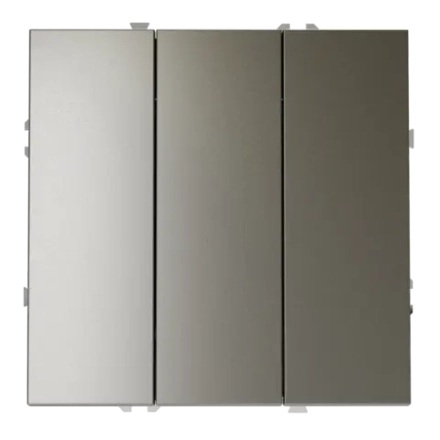 VLS030104 Выключатель встраиваемый VOLTUM S70 трехклавишный 10А, (шелк). (ТМ Maytoni)