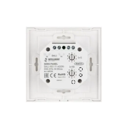 INTELLIGENT ARLIGHT Сенсорная панель DALI-901-11-ADDR-DIM-DT6-IN White (BUS) (IARL, IP20 Пластик, 3 года)