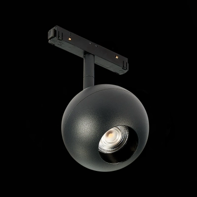 ST354.436.12 Магнитный трековый светильник Черный LED 1*12W 3000K 680Lm Ra>80 36° IP20 L120xW100xH195 48V