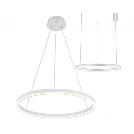 08214,01A(4000K) Подвес Тор белый d80 h150 Led 45W (4000K) 2 типа крепления