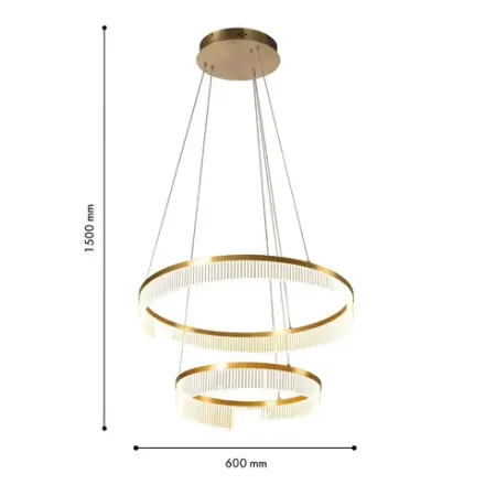 Подвесная люстра Secrecy 4678-6P, LED*50W, 3100LM, 3000K, IP20. ТМ F-Promo