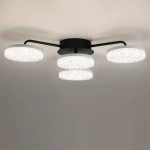 8236/4CL LEDIO LN25 000 черный, металл/акрил Люстра потолочная с ПДУ LED 55W 3000-6000К 220V DIDANA