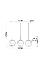 Подвесной светильник Arte lamp CAPRICE A4182SP-3BR, 3хE27