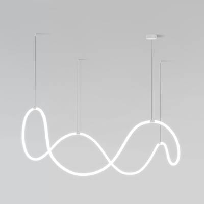 Подвесной светодиодный светильник CCT с пультом управления 90288/1 белый, LED