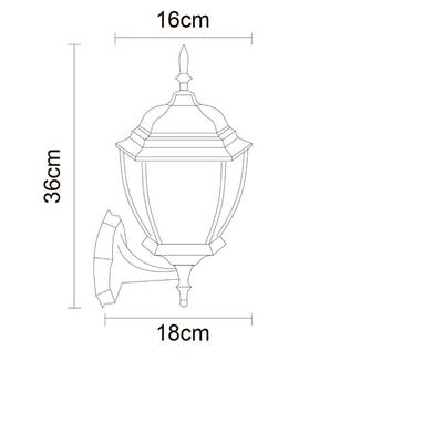 Уличный настенный светильник Arte Lamp PEGASUS A3151AL-1BN, 1хE27