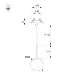 Светильник SP-BEADS-HANG-BUILT-T-R100-8W Warm3000 (BK-GD, 180 deg, 230V) (Arlight, IP20 Металл, 5 лет)