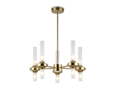 Светильник подвесной LH55358/10 BS/CL латунь/прозрачный G9/10 max 30W D550*690