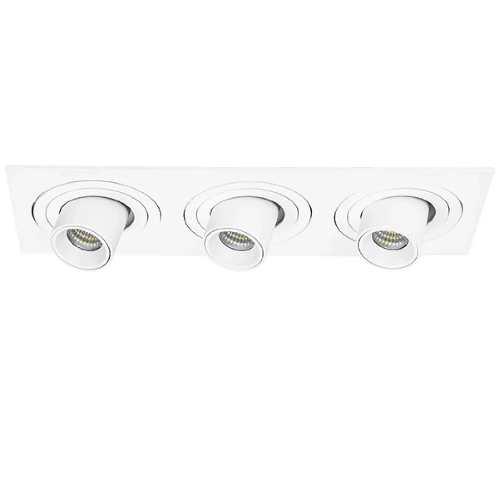 i536164 Светильник INTERO TUBO LED 7W*3 360LM*3 60G БЕЛЫЙ 4000K (217536+217164+217164+217164)