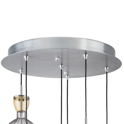 814069  2КОР! Люстра BELLE LED 6х8W 2400LM АЛЮМИНИЙ/МУЛЬТИКОЛОР 3000K Lightstar