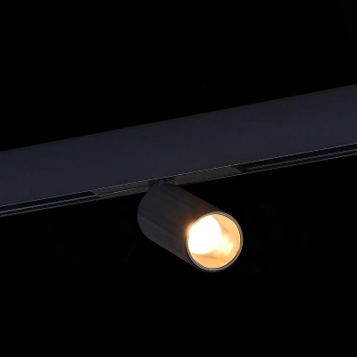 ST807.436.12 Магнитный трековый светильник Черный LED 1*12W 3000K 550Lm Ra>90 IP20 D50xH173 48VV