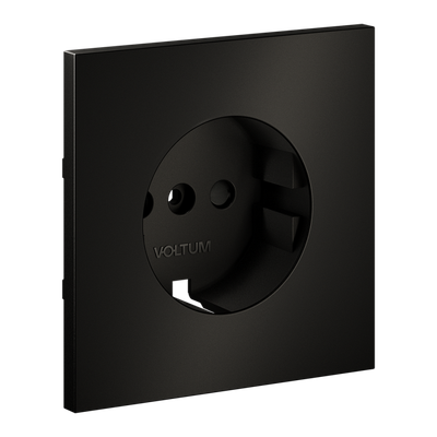 VLSM000712 Накладка для розетки с заземлением и защитными шторками, S70 Metal (антрацит). (ТМ Maytoni)