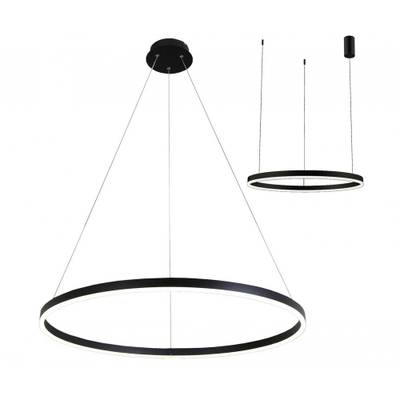 08214,19A(4000K) Подвес Тор черный d80 h150 Led 45W (4000K) 2 типа крепления