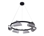 Люстра Каспи черный d75 h150 Led 6*6W (4000K)