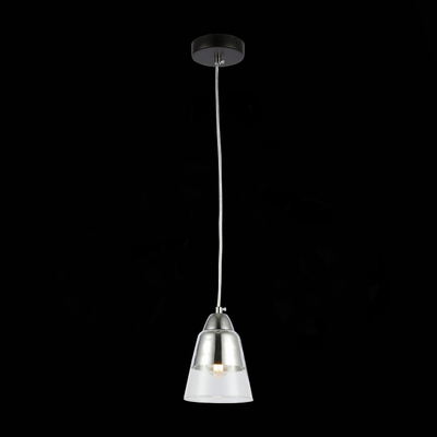 SLE102903-01 Светильник подвесной Черный, Хром/Прозрачный E27 1*40W