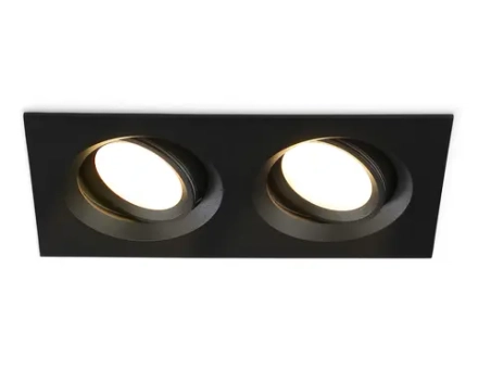 Светильник встраиваемый TN1146/2 BK черный IP44 GU5.3/2 180*95*38