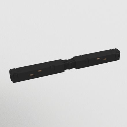 Коннектор питания прямой S35 черный, TRA004PC-22B. TM Maytoni