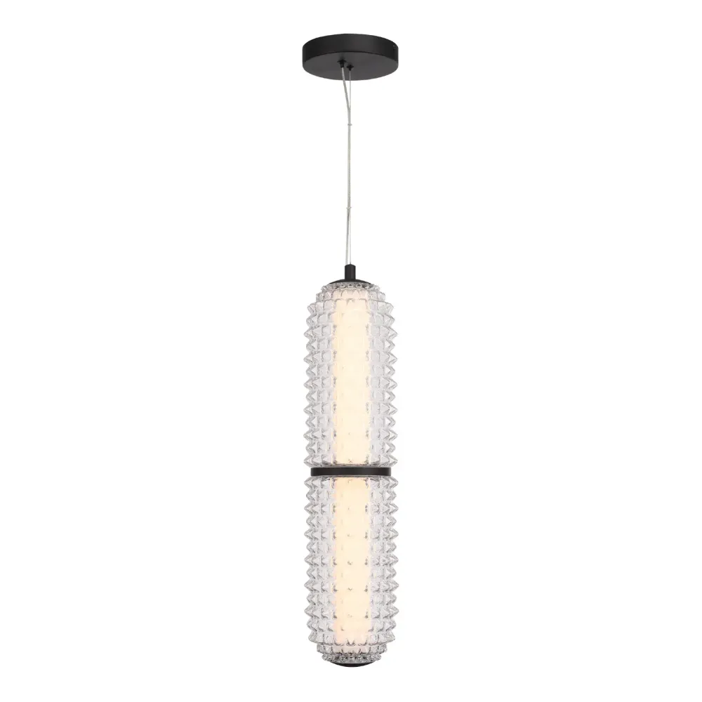 SL6144.403.01 Светильник подвесной ST-Luce черный/прозрачный LED 1*22W 4000K