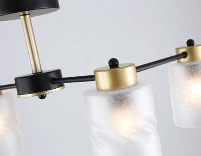 Светильник подвесной TR303324/4 BK/GD черный/золото E27/4 max 60W 650*290*270