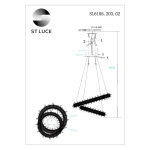 SL6105.203.02 Люстра подвесная ST-Luce Золотистый/Прозрачный LED 1*80W 3000 - 6500K