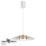 358895 OVER NT22 228 белый/золото Светильник накладной светодиодный, провод 2м IP20 LED 4000К 18W 220-240V PILZ