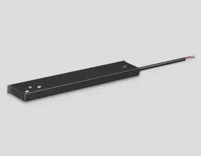 Блок питания внутренний с вводом питания для шинопровода Magnetic 48V 10mm GL2061 BK черный IP20 100W 200*10*37