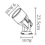 Трековый светильник Arte Lamp LYRA A6252PL-1WH, 1хE27