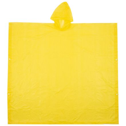 Дождевик-пончо RP-18, размер L (120x130 cm), желтый,  материал: ПЕВА (Минимальная отгрузка 10 шт)