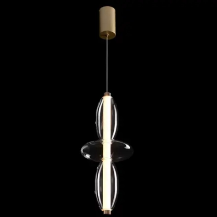 Светильник подвесной Crystal Lux QUASAR SP14W LED TRANSPARENT 3791/214