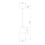Подвесной светильник 50251/1 LED серый, GU10х1