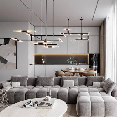 4307/16 HIGHTECH ODL26 Потолочный светильник черный/акрилл/металл IP20  G9 40W *16 180°  220V SOHO