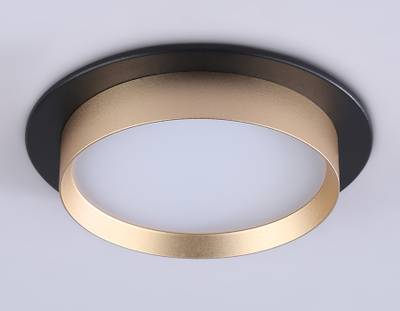 Светильник встраиваемый TN5228 BK/GD черный/золото GX53 max 12W D110*35