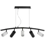 LR7353638720 Люстра RULLO 5х50W GU10 ЧЕРНЫЙ/БЕЛЫЙ (571735+214436-3+214487-2+202430-5)