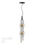 5407/23L MODERN ODL_EX24 135 черный/золотой/металл/стекло Подвес LED 23W 3000K 1940Лм MAGNET