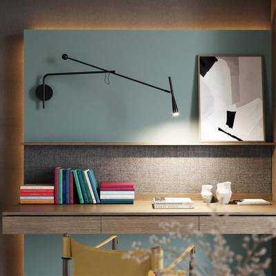 7030/5WL HIGHTECH ODL25 677 Настенный светильник металл/черный IP20 LED 1*5W 3000K 220V PIX