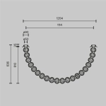 Потолочный светильник Амулет / Amulet 3000К 36Вт, MOD555CL-L28G3K. TM Maytoni