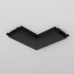 Конектор питания угловой Radity черный, TRA084CL-11B. TM Maytoni