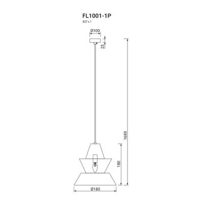 Подвесной светильник Nobleza FL1001-1P, E27х1
