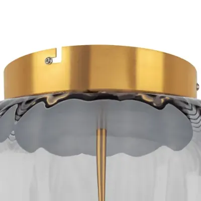 809061 Люстра CELESTA LED 1х12W 600LM ЗОЛОТО/ДЫМЧАТЫЙ 3000K Lightstar