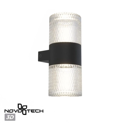 359294 STREET NT24 722 черный Светильник ландшафтный настенный IP65 LED 14W 4000K 175-265V ESTIMA