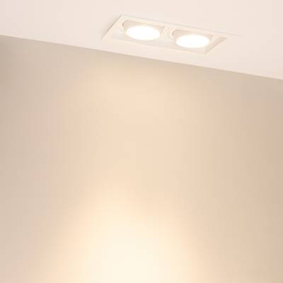 Светильник MS-VORTEX-BUILT-S250x140-2x30W Warm3000 (WH-WH, 30 deg, 230V) (Arlight, IP20 Металл, 5 лет)