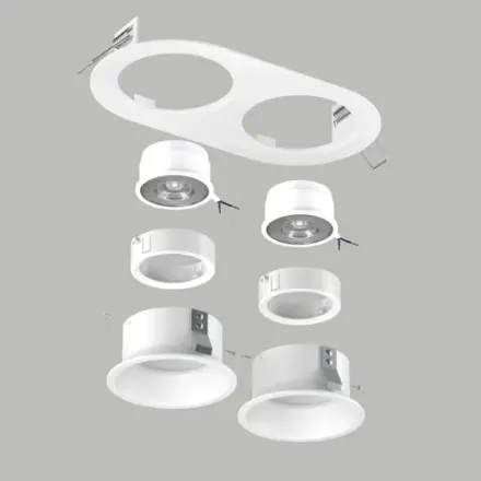 D6560606WMOD Светильник DOMINO ROUND  под LED модуль/лампу МR16 (214656+214606+214606+214006+214006)