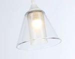 Светильник подвесной TR3551 WH/CL/FR белый/прозрачный/белый матовый E27 max 40W D160*800